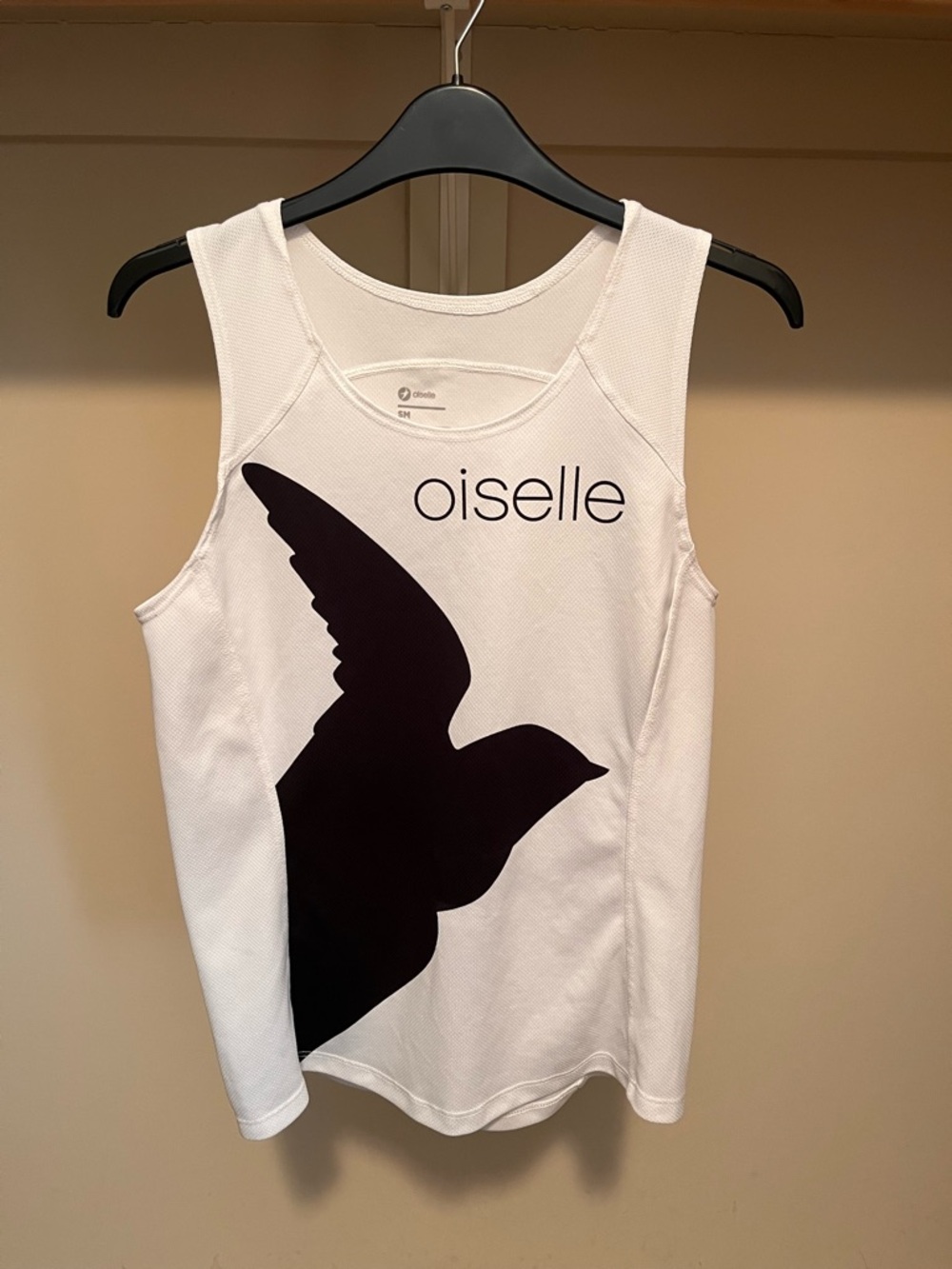 Oiselle Women's White & Black Volee Team Tank - Race Singlet